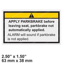 Picture of Label-Park Brak