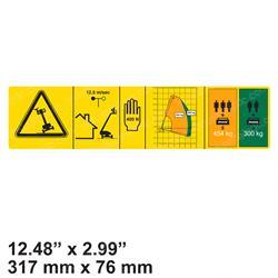 Picture of Decal - Danger Capicity S-60
