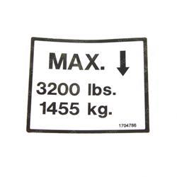 Picture of Decal Max Load