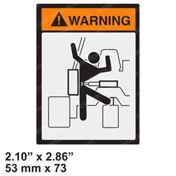 TELEDYNE PRINCETON 604-142 DECAL  - WARN STEERING CYLCE