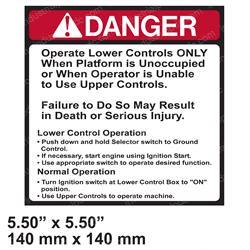 Picture of Decal - Operating Instructions
