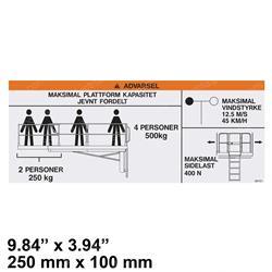 Picture of Decal - Norway Capacity 500kg