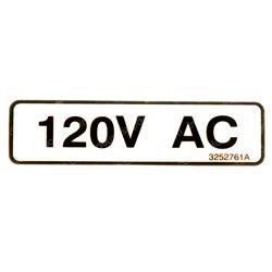 Picture of Nameplate 120v.