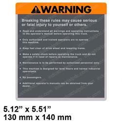 Picture of Decal - Warning