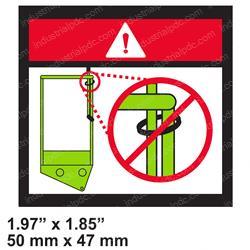 Picture of Decal - Cage Gate Warning