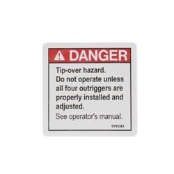 Picture of Decal - Tip Over Hazard