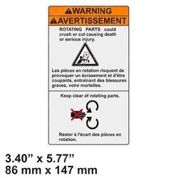 Picture of Decal - Warning (e/Fr)
