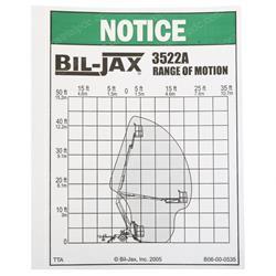 Picture of Decal-Notice-Range of Motion-3