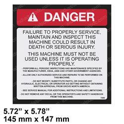 Picture of Decal - Prop Maint English