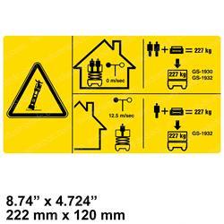 Picture of Decal - Sym Max Cap 227 Kg-Ce