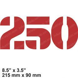 Picture of Decal-Model 250