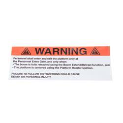 Picture of Decal - Warning Personnel Gate