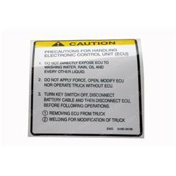 Picture of Decal - Ecv Precaution