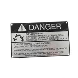 Picture of Plate-Detergent Warning