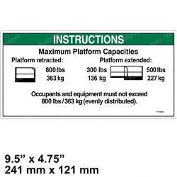 Picture of Decal - Notice Max Cap Gs4069