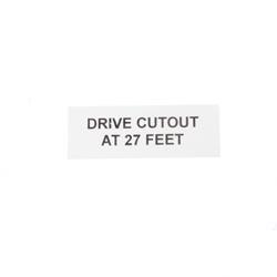 Picture of Decal - Drive Cutout at 27 Ft