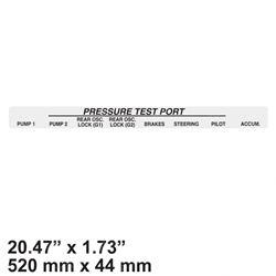Picture of Decal - Pressure Test Ports