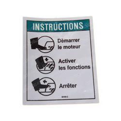 Picture of Decal Notice Footswitch Oper