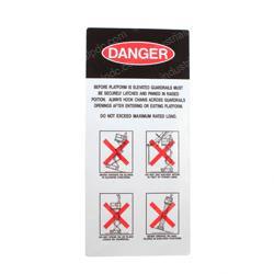 Picture of Decal - Danger Before Elevate