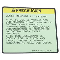 Picture of Plate - Caution