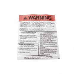 Picture of Decal - Warning Panel