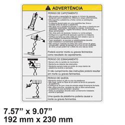 Picture of Decal - Warning (por)