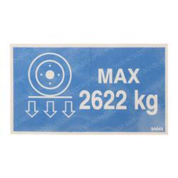 Picture of Decal - Wheel Load Ce