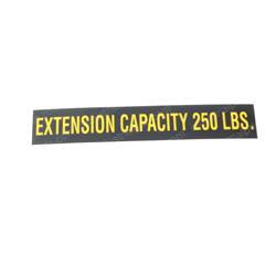 Picture of Decal - Extension Cap 250lbs