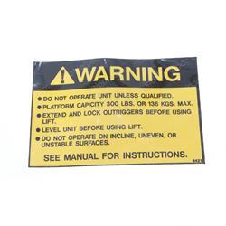 Picture of Decal - Operating 1 Man