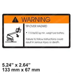Picture of Decal - Tip-Over Hazard