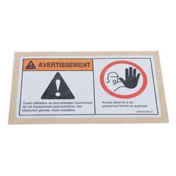 Picture of Decal Compartment Access Fr