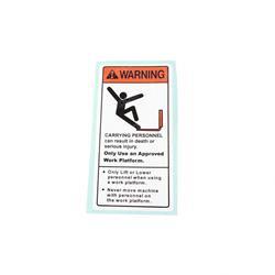 Picture of Decal Warning Falling