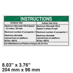 Picture of Decal - Notice Outdoor/Indoor