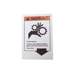 Picture of Decal Warning Pinch Rotate