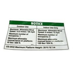 Picture of Decal - Wind Speed