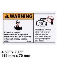 Picture of Decal-Warning-Explosion/Engine