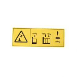 Picture of Decal-Danger Max Cap-227 Kg