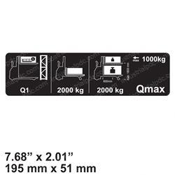 Picture of Decal - Qmax 2000kg