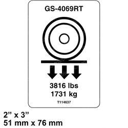 Picture of Decal - Wheel Load Gs4069rt
