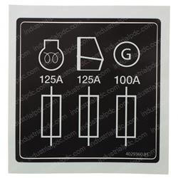 Picture of Label - Fuses