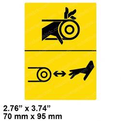 Picture of Decal - Warning Crushing