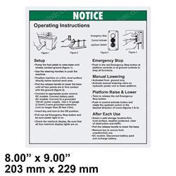 Picture of Decal Notice Oper.instruct Iwp
