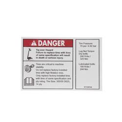 Picture of Decal - Tip Hazard
