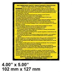 ALLIS CHALMERS/TUSK AC8772644 NAME PLATE - SAFETY AFS M486
