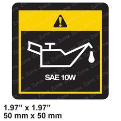 Hyundai 92AD-00880 - decal, oil sae 10w