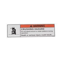 800142864 DECAL - WARNING-CRUSHING