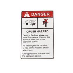 Picture of Decal - Crush Hazard