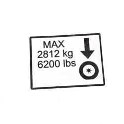 Picture of Decal - Max Tire Load 6200#