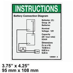 Picture of Decal,instruct,battery Connect
