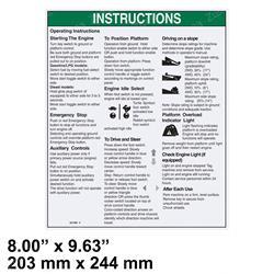Genie 227288 - decal- operating instructions